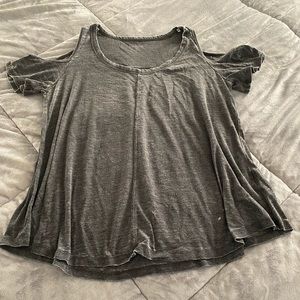 Calvin Klein performance cold shoulder top